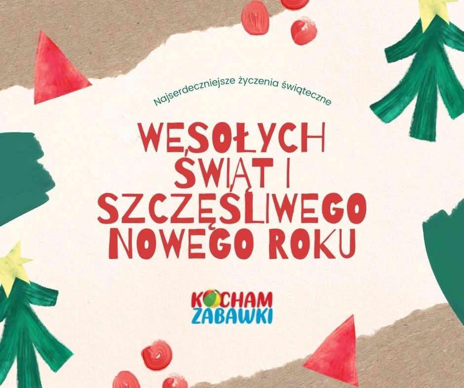 Życzenia świąteczne Kocham Zabawki